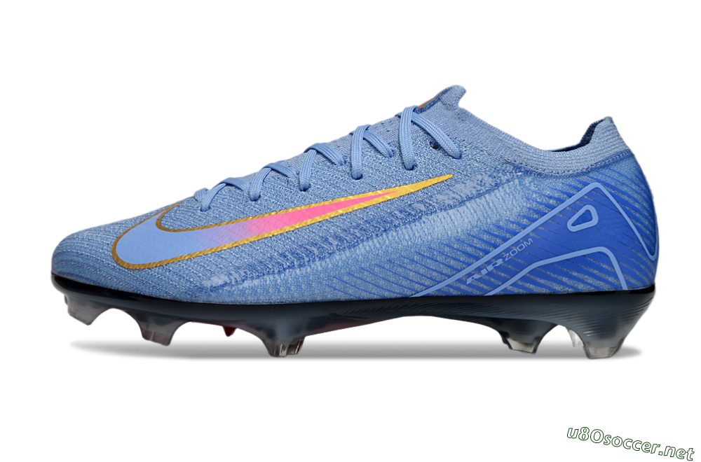 Unisex Nike Air Zoom Mercurial Vapor 16 Elite FG Football Boots - Blue/Pink/Gold 0