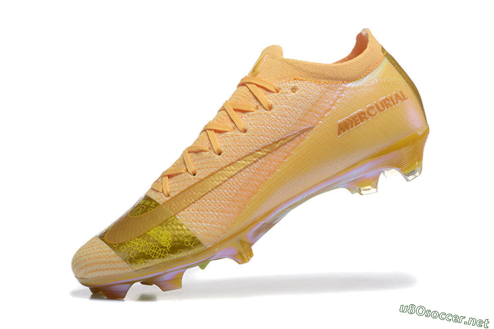 Men's Nike Air Zoom Mercurial Vapor 16 Elite FG Football Boots - Yellow/Gold/White 8