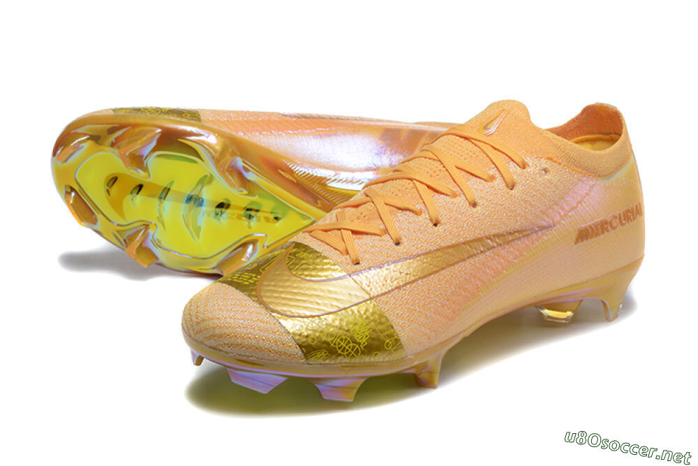 Men's Nike Air Zoom Mercurial Vapor 16 Elite FG Football Boots - Yellow/Gold/White 3