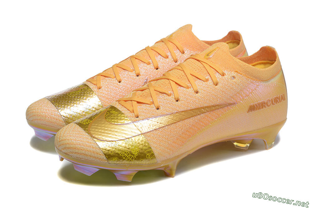 Men's Nike Air Zoom Mercurial Vapor 16 Elite FG Football Boots - Yellow/Gold/White 5