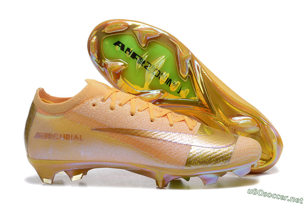 Men's Nike Air Zoom Mercurial Vapor 16 Elite FG Football Boots - Yellow/Gold/White 2