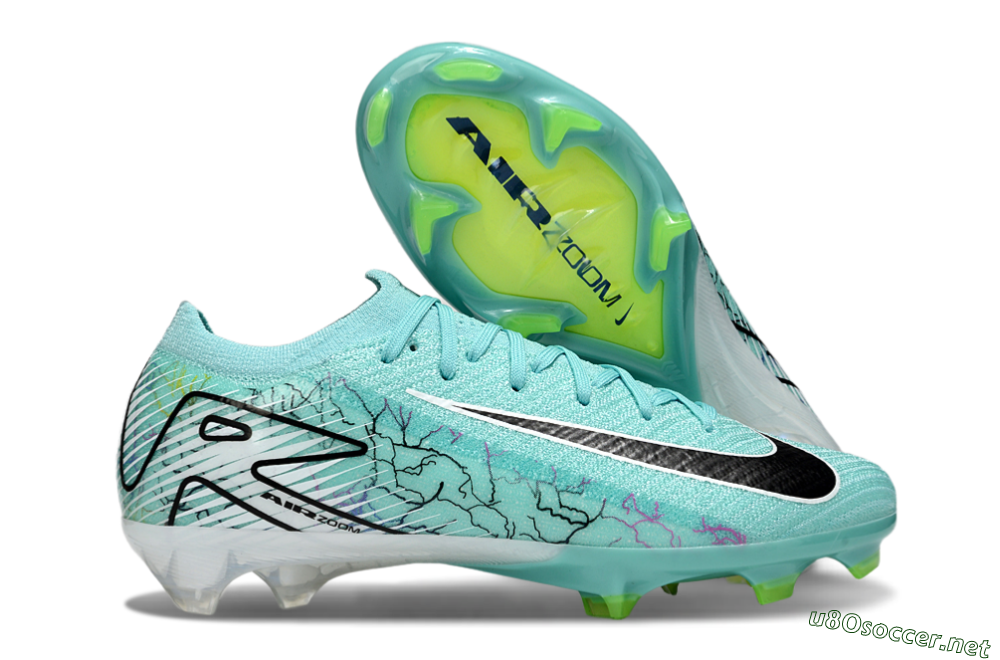 Men's Nike Air Zoom Mercurial Vapor 16 Elite FG Football Boots - Blue/White/Black 2