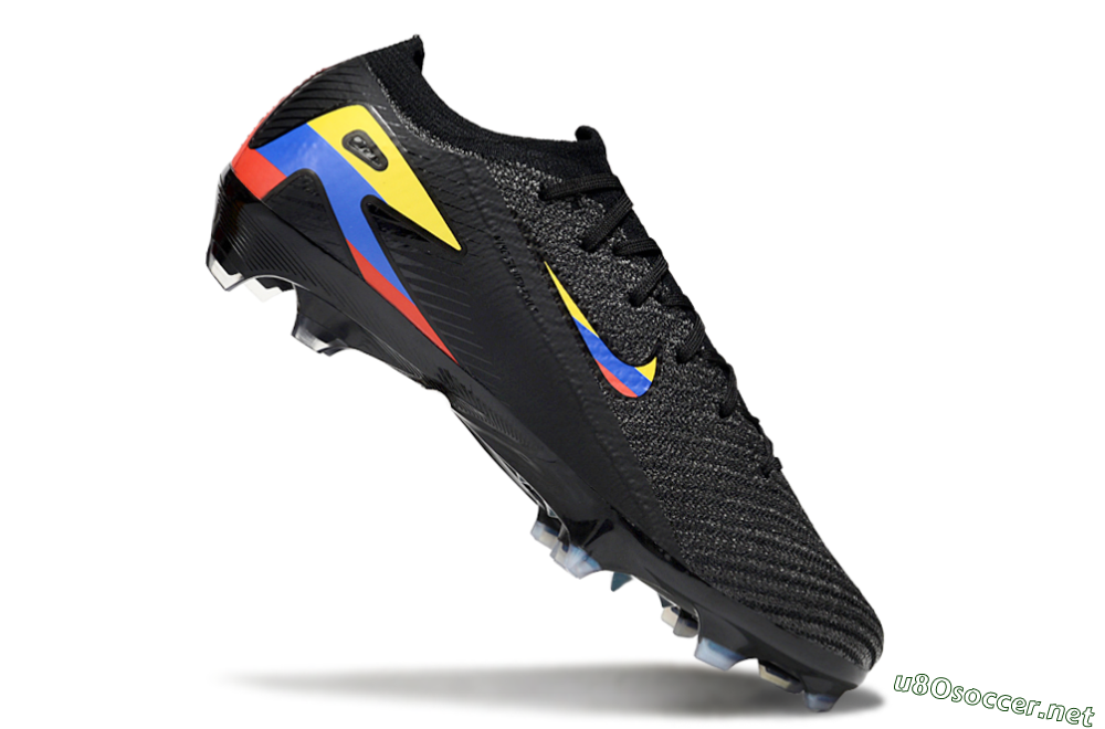 Unisex Nike Air Zoom Mercurial Vapor 16 Elite FG Football Boots - Black/Yellow/Blue/Red 5