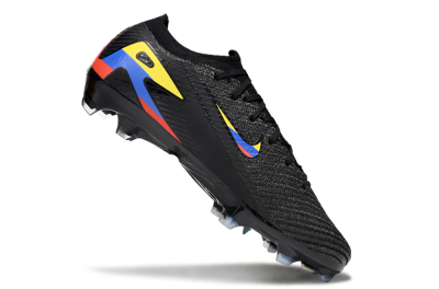 Unisex Nike Air Zoom Mercurial Vapor 16 Elite FG Football Boots - Black/Yellow/Blue/Red