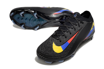 Unisex Nike Air Zoom Mercurial Vapor 16 Elite FG Football Boots - Black/Yellow/Blue/Red