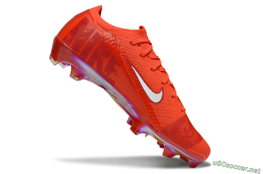 Unisex Nike Air Zoom Mercurial Vapor 16 Elite FG Football Boots - Red/White 5