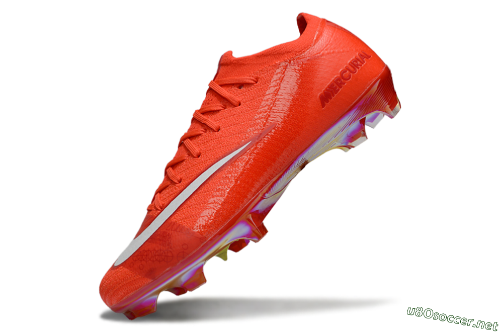 Unisex Nike Air Zoom Mercurial Vapor 16 Elite FG Football Boots - Red/White 6