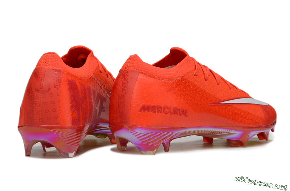 Unisex Nike Air Zoom Mercurial Vapor 16 Elite FG Football Boots - Red/White 7