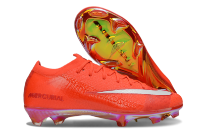 Unisex Nike Air Zoom Mercurial Vapor 16 Elite FG Football Boots - Red/White