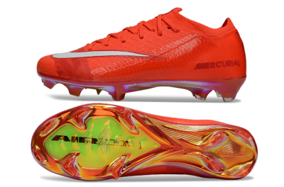 Unisex Nike Air Zoom Mercurial Vapor 16 Elite FG Football Boots - Red/White