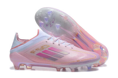 Men's Adidas F50 Elite FG Football Boots - Pink/Purple/White