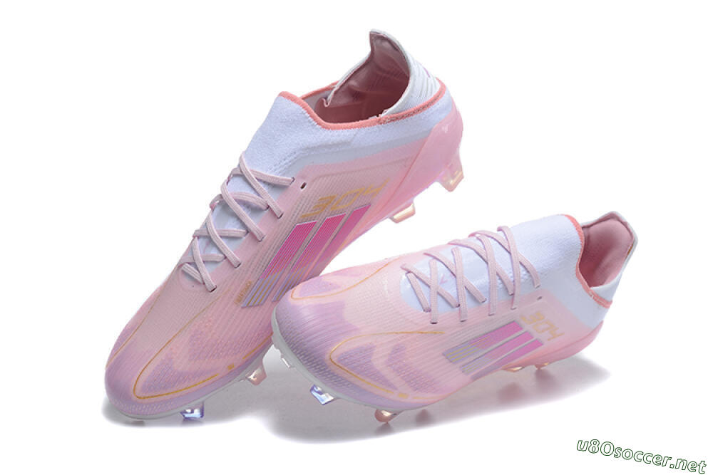 Men's Adidas F50 Elite FG Football Boots - Pink/Purple/White 3