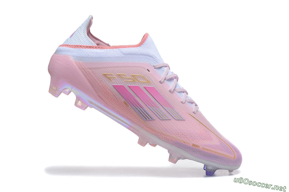 Men's Adidas F50 Elite FG Football Boots - Pink/Purple/White 4