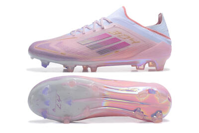 Men's Adidas F50 Elite FG Football Boots - Pink/Purple/White
