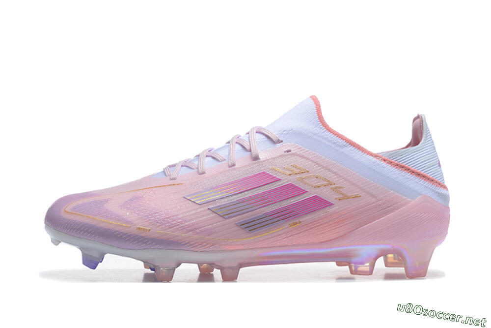 Men's Adidas F50 Elite FG Football Boots - Pink/Purple/White 0