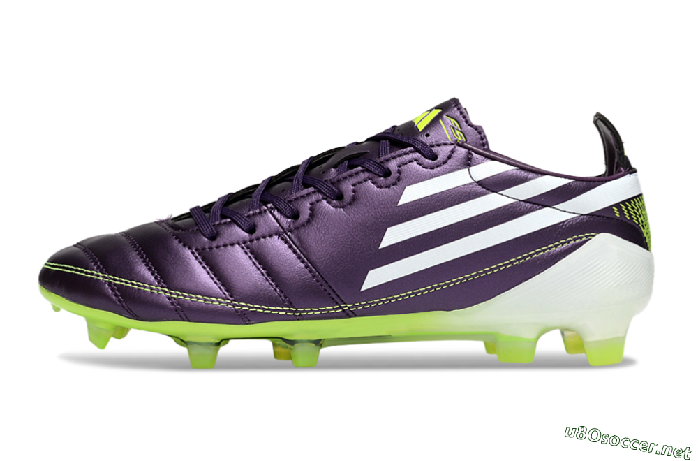 Men's Adidas F50 Elite FG Football Boots - Purple/White/Yellow 0