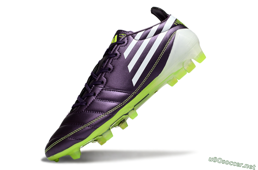 Men's Adidas F50 Elite FG Football Boots - Purple/White/Yellow 5