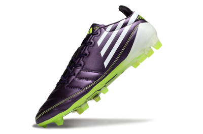 Men's Adidas F50 Elite FG Football Boots - Purple/White/Yellow