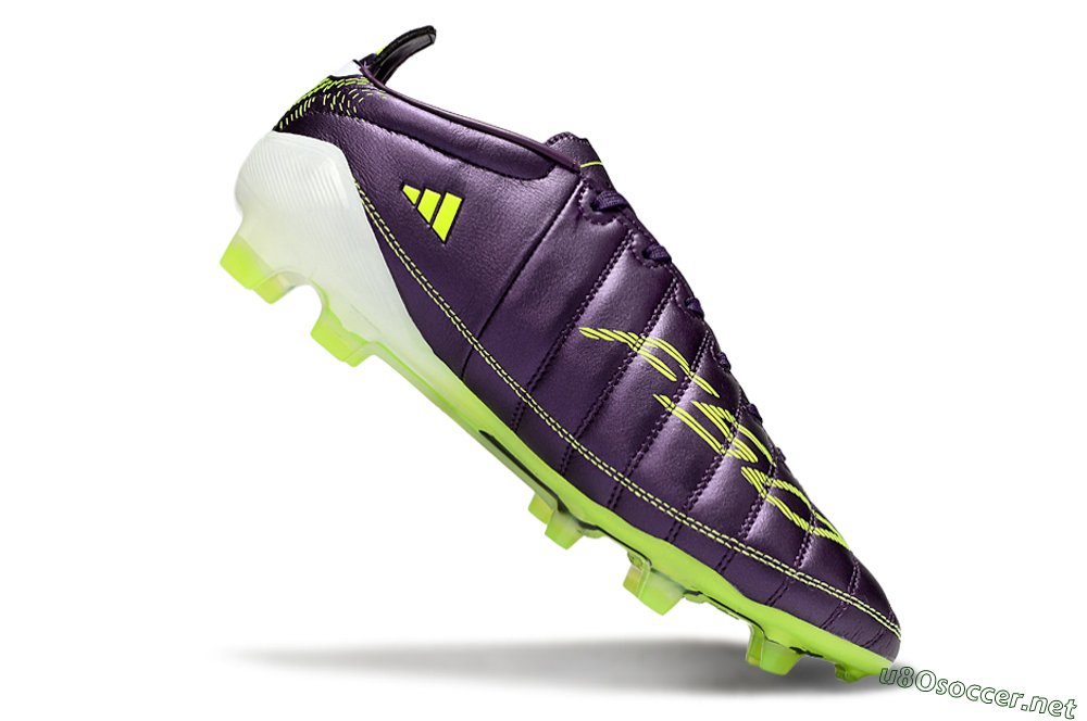 Men's Adidas F50 Elite FG Football Boots - Purple/White/Yellow 4
