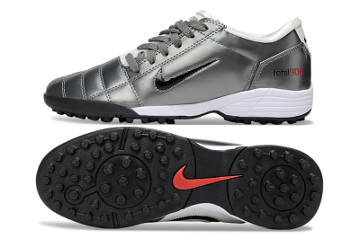Unisex Nike Total 90 III TF Football Shoes - Silver/Black/White