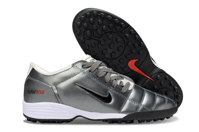 Unisex Nike Total 90 III TF Football Shoes - Silver/Black/White