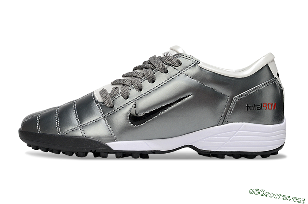 Unisex Nike Total 90 III TF Football Shoes - Silver/Black/White 0