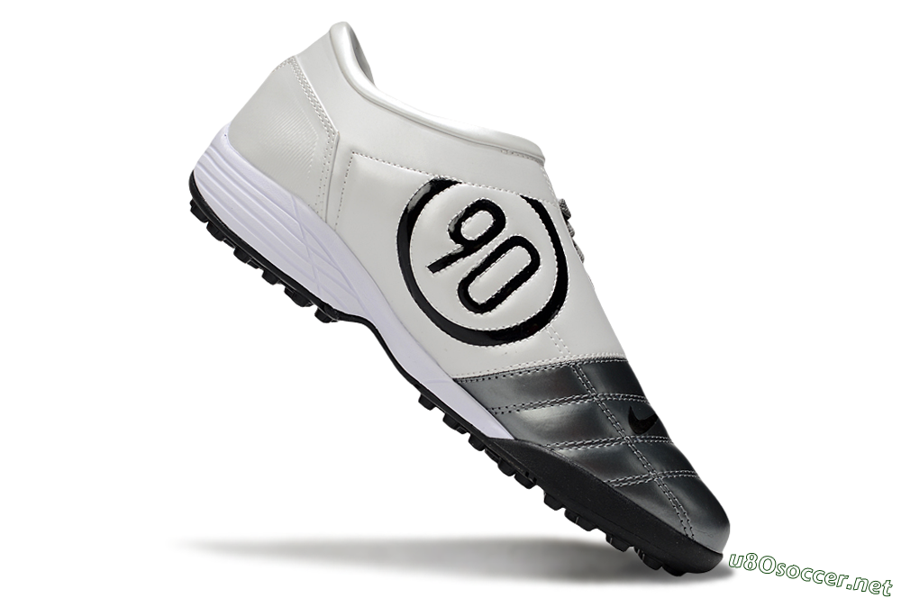 Unisex Nike Total 90 III TF Football Shoes - Silver/Black/White 4