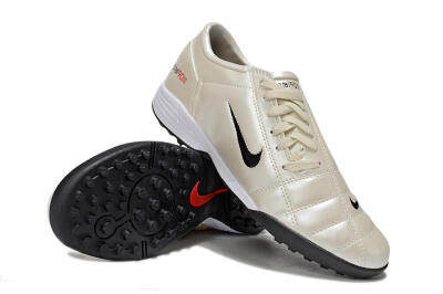 Unisex Nike Total 90 III TF Football Shoes - Beige/Black/White
