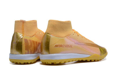 Men's Nike Air Zoom Mercurial Superfly 10 Elite TF Football Shoes - Yellow/Gold/White