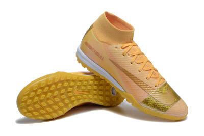 Men's Nike Air Zoom Mercurial Superfly 10 Elite TF Football Shoes - Yellow/Gold/White