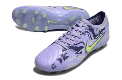 Unisex Nike Tiempo Legend 10 Elite FG Football Boots - Purple/Yellow