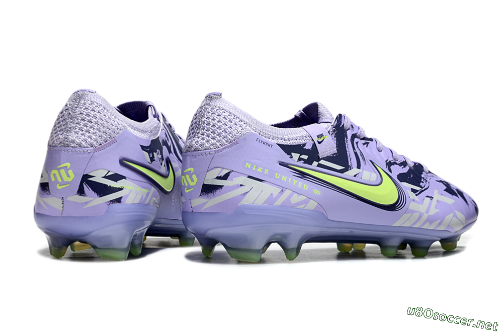 Unisex Nike Tiempo Legend 10 Elite FG Football Boots - Purple/Yellow 7