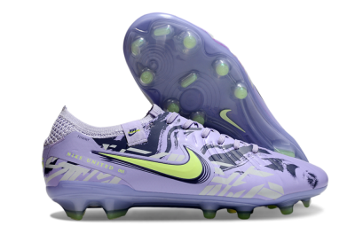 Unisex Nike Tiempo Legend 10 Elite FG Football Boots - Purple/Yellow
