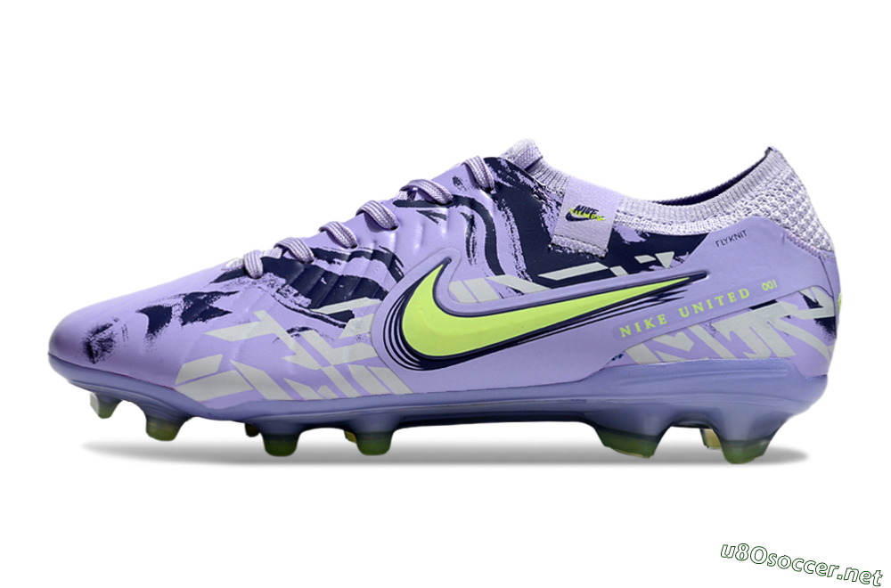 Unisex Nike Tiempo Legend 10 Elite FG Football Boots - Purple/Yellow 0