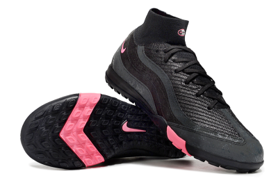 Unisex Nike Air Zoom Mercurial Superfly 10 Elite TF Football Shoes - Black/Grey/Pink