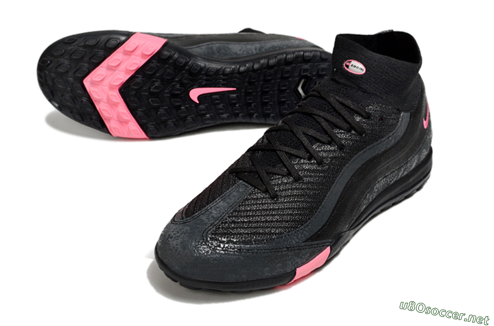 Unisex Nike Air Zoom Mercurial Superfly 10 Elite TF Football Shoes - Black/Grey/Pink 3