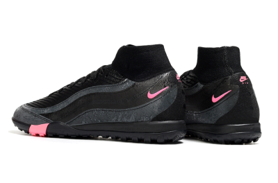 Unisex Nike Air Zoom Mercurial Superfly 10 Elite TF Football Shoes - Black/Grey/Pink
