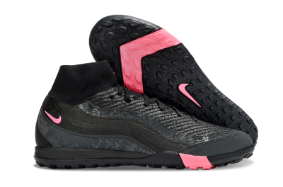 Unisex Nike Air Zoom Mercurial Superfly 10 Elite TF Football Shoes - Black/Grey/Pink