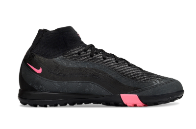 Unisex Nike Air Zoom Mercurial Superfly 10 Elite TF Football Shoes - Black/Grey/Pink