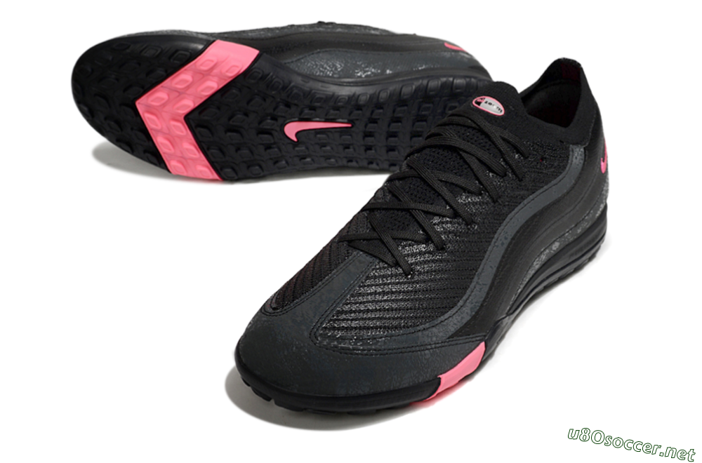 Men's Nike Air Zoom Mercurial Vapor 16 Elite TF Football Shoes - Black/Grey/Pink 3