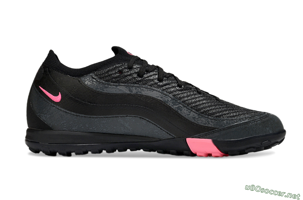 Men's Nike Air Zoom Mercurial Vapor 16 Elite TF Football Shoes - Black/Grey/Pink 5