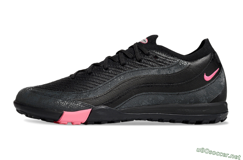Men's Nike Air Zoom Mercurial Vapor 16 Elite TF Football Shoes - Black/Grey/Pink 0