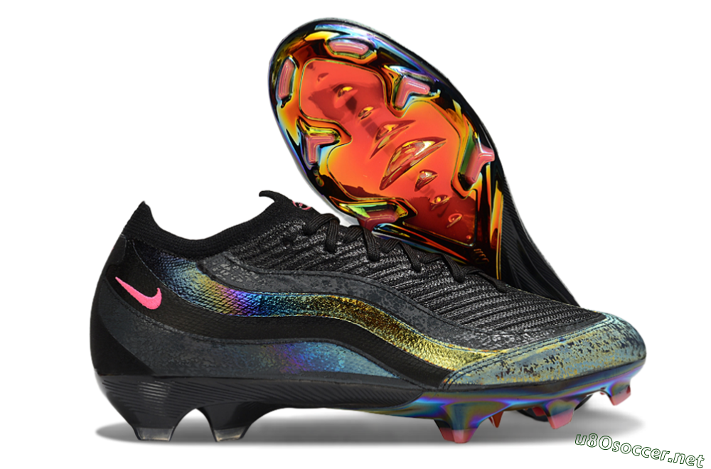 Men's Nike Air Zoom Mercurial Vapor 16 Elite FG Football Boots - Black/Grey/Pink 2