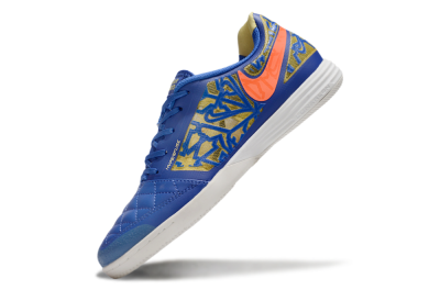 Men's Nike Lunar Gato 2 IC Football Shoes - Blue/Gold/Red