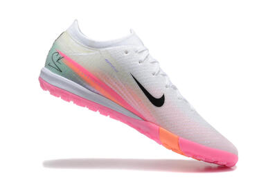 Men's Nike Air Zoom Mercurial Vapor 16 Elite TF Football Shoes - White/Black/Pink
