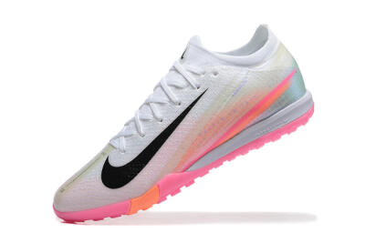 Men's Nike Air Zoom Mercurial Vapor 16 Elite TF Football Shoes - White/Black/Pink