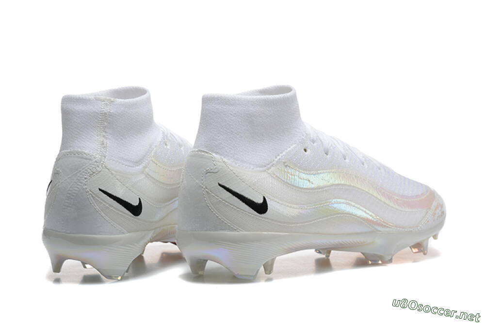 Men's Nike Air Zoom Mercurial Superfly 10 Elite FG Football Boots - White/Black 9