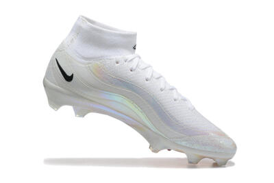 Men's Nike Air Zoom Mercurial Superfly 10 Elite FG Football Boots - White/Black