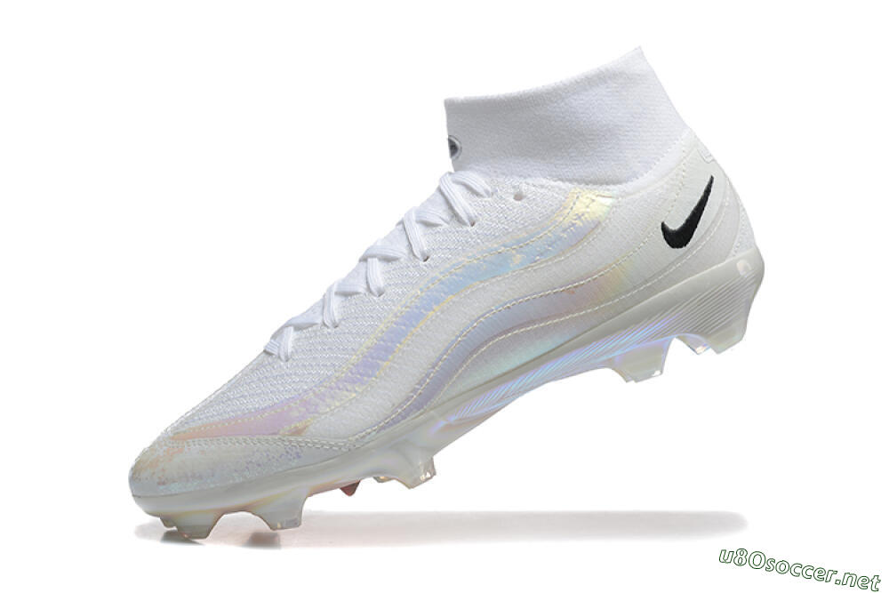 Men's Nike Air Zoom Mercurial Superfly 10 Elite FG Football Boots - White/Black 8