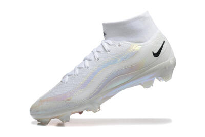 Men's Nike Air Zoom Mercurial Superfly 10 Elite FG Football Boots - White/Black